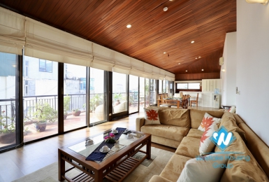 Lake view 2 bedroom apartment for rent in Truc Bach, Ba Dinh, Hanoi